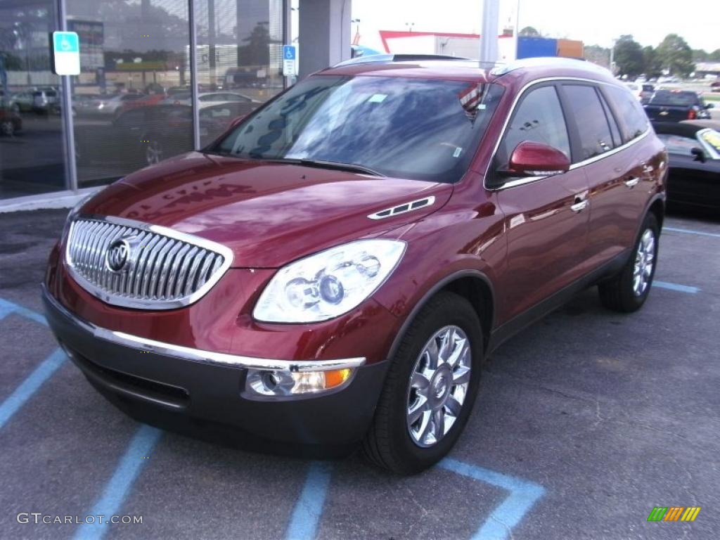 2011 Enclave CXL - Red Jewel Tintcoat / Ebony/Ebony photo #2