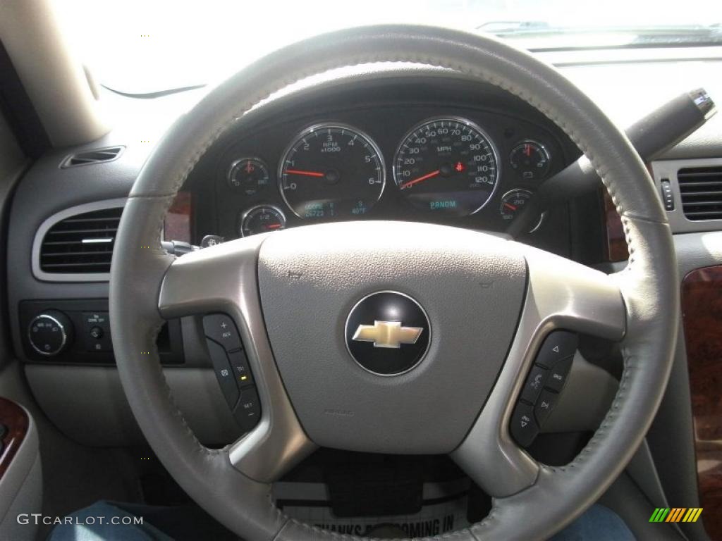 2010 Tahoe LTZ - White Diamond Tricoat / Light Cashmere/Dark Cashmere photo #11