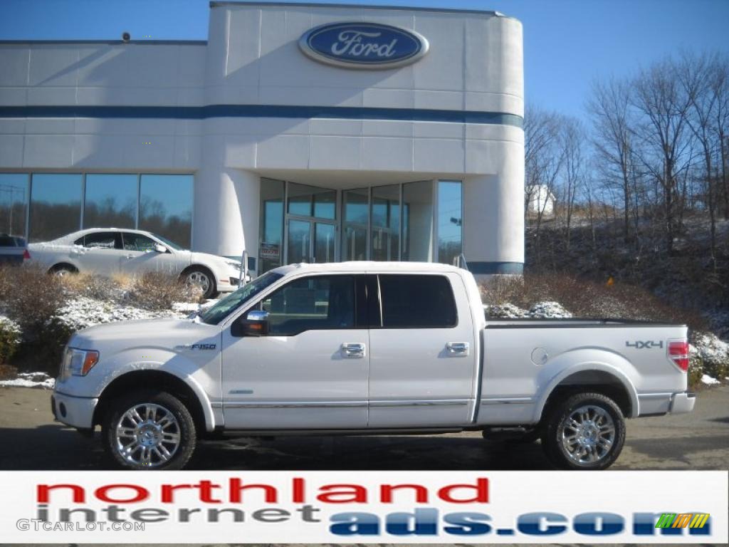 White Platinum Metallic Tri-Coat Ford F150