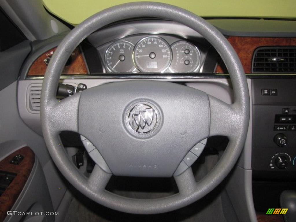 2006 Buick LaCrosse CX Gray Steering Wheel Photo #46366563