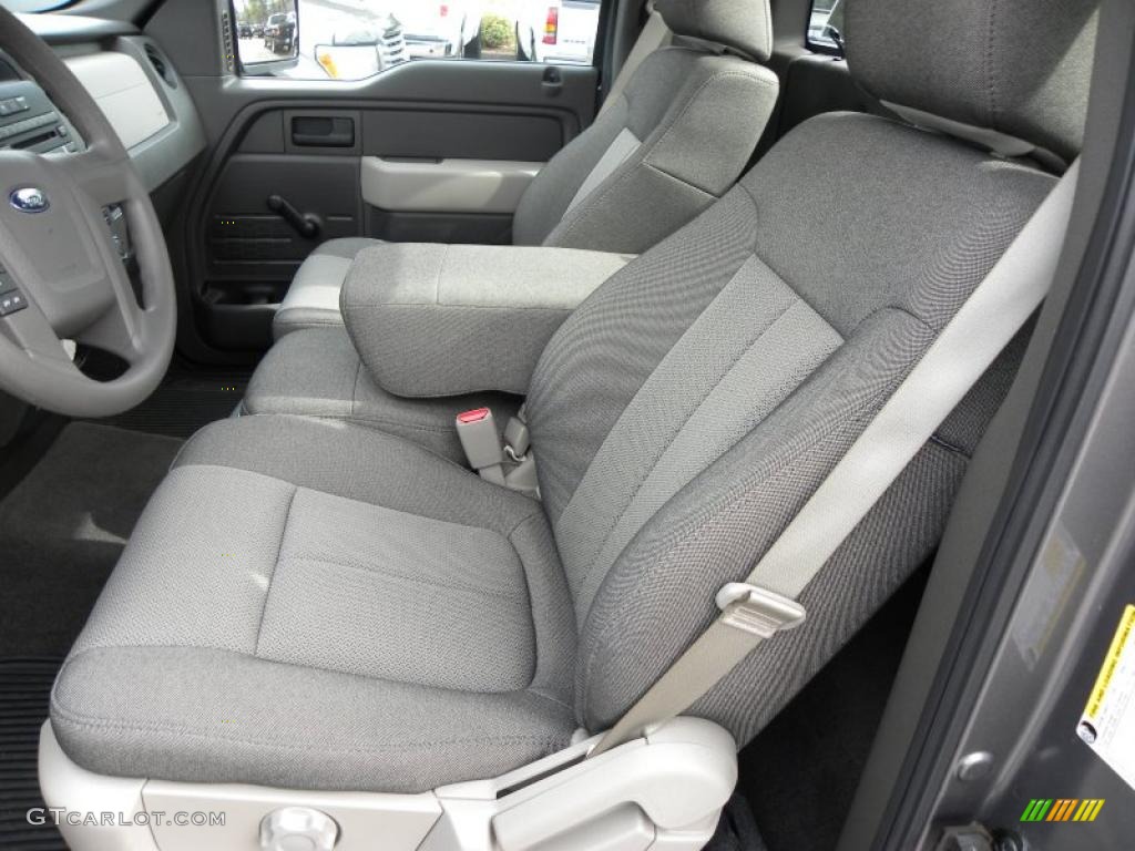 2010 F150 XL Regular Cab - Sterling Grey Metallic / Medium Stone photo #4