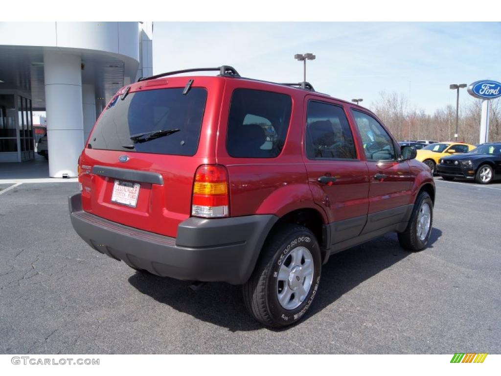 2003 Escape XLT V6 - Redfire Metallic / Medium Dark Flint photo #3