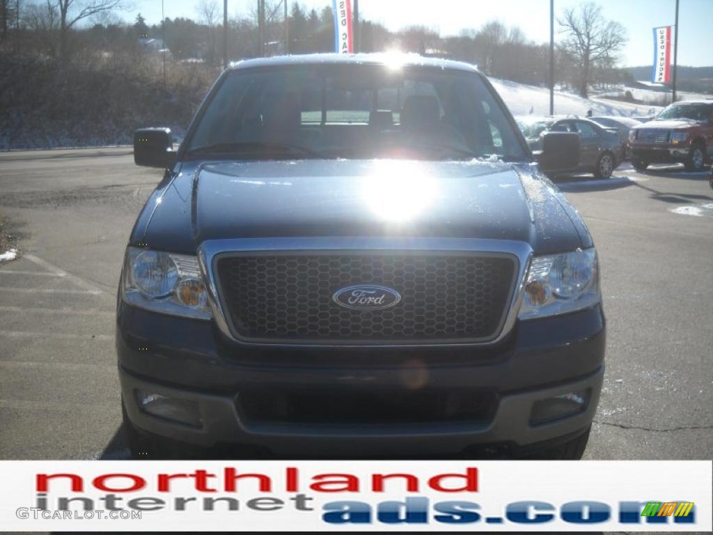 2005 F150 XLT SuperCab 4x4 - Medium Wedgewood Blue Metallic / Tan photo #3