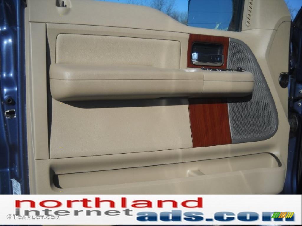 2005 F150 XLT SuperCab 4x4 - Medium Wedgewood Blue Metallic / Tan photo #9