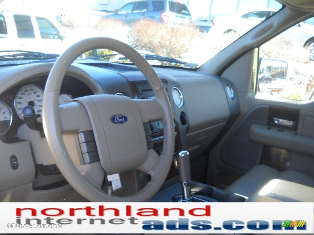 2005 F150 XLT SuperCab 4x4 - Medium Wedgewood Blue Metallic / Tan photo #10