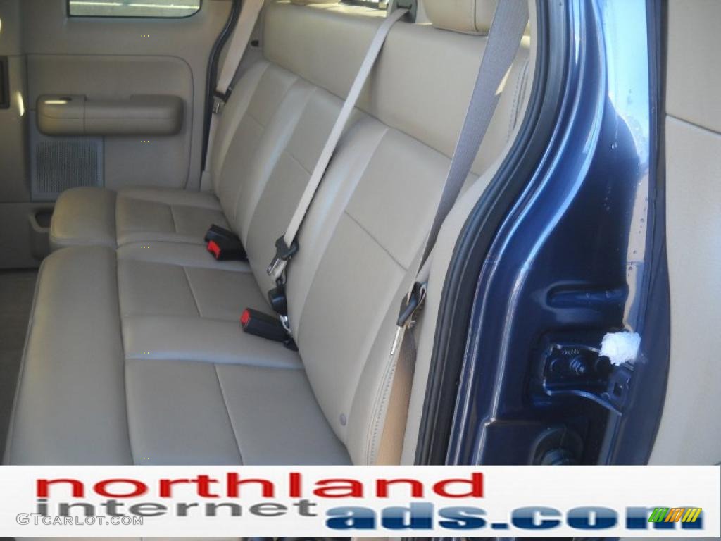 2005 F150 XLT SuperCab 4x4 - Medium Wedgewood Blue Metallic / Tan photo #15