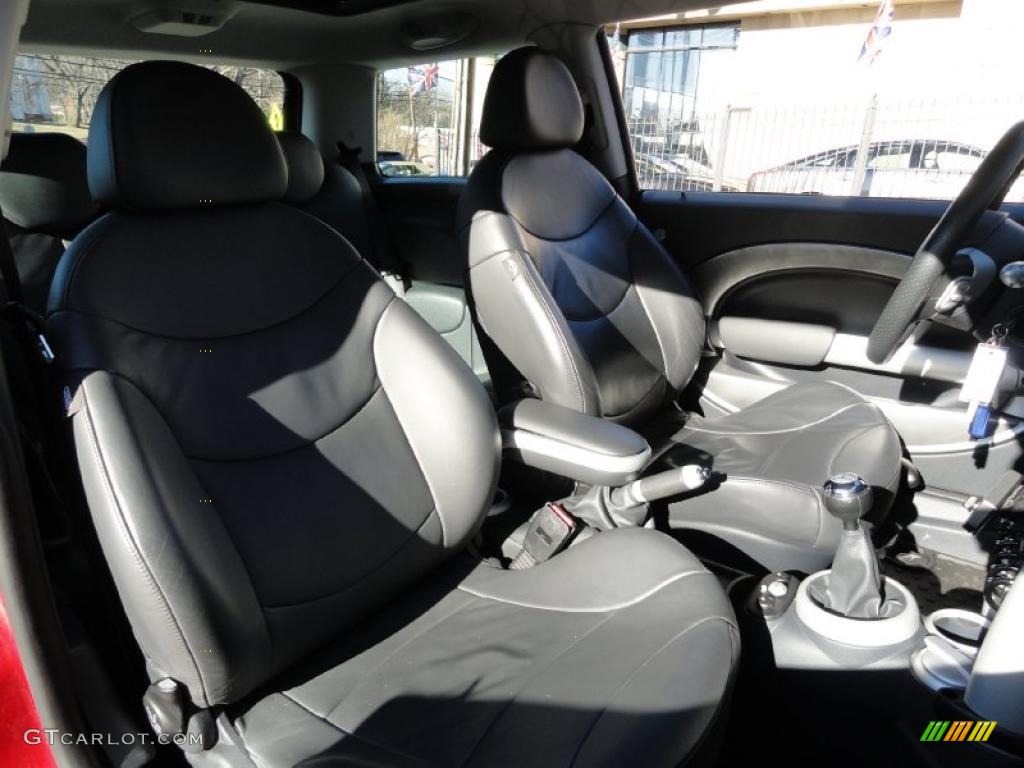 Panther Black Interior 2003 Mini Cooper S Hardtop Photo #46367703