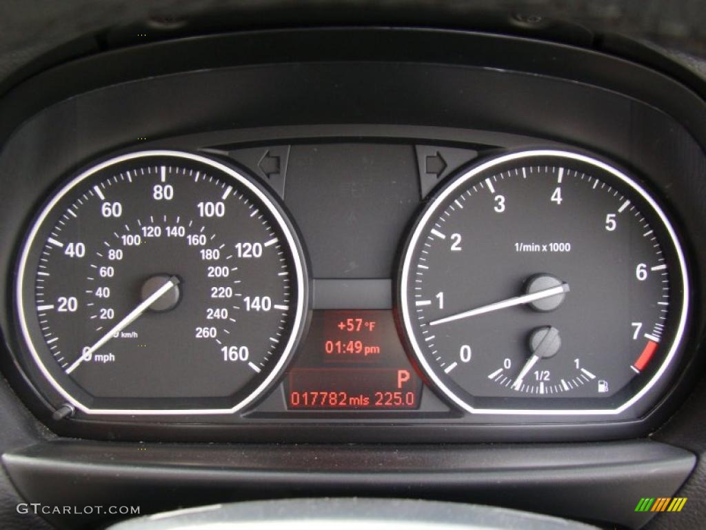 2008 BMW 1 Series 128i Convertible Gauges Photo #46368408