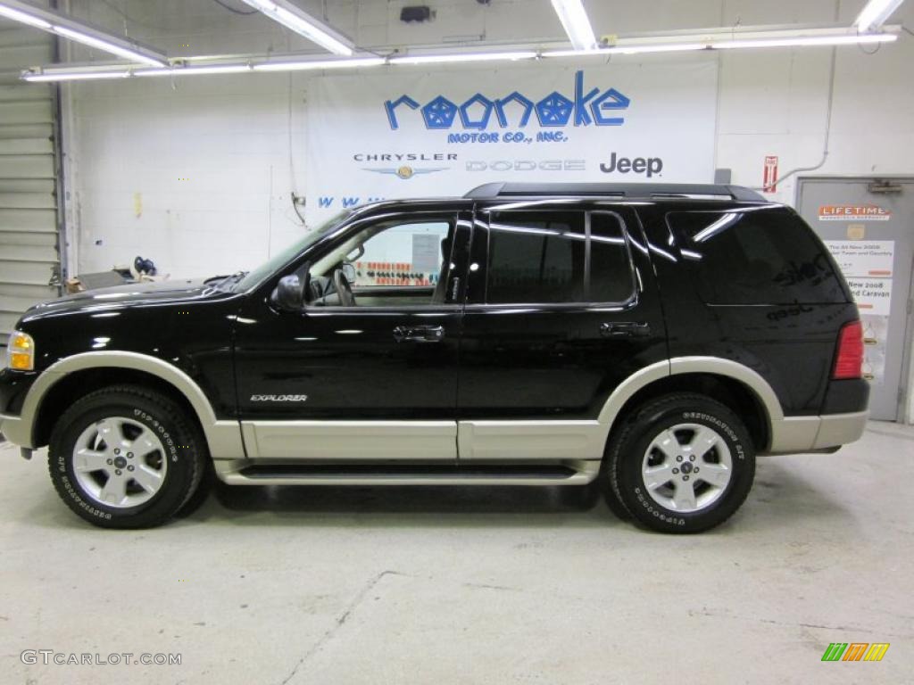 2005 Explorer Eddie Bauer 4x4 - Black / Medium Parchment photo #1