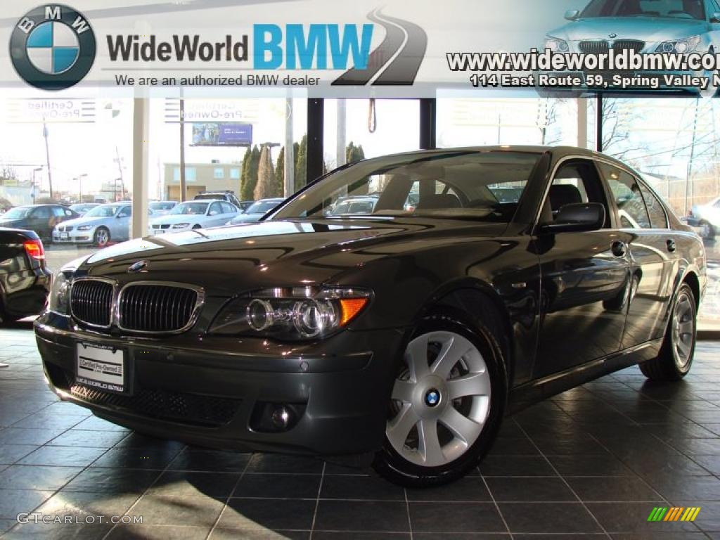 2008 7 Series 750i Sedan - Titanium Grey Metallic / Black photo #1