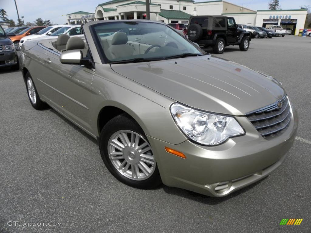 2008 Sebring Touring Hardtop Convertible - Light Sandstone Metallic / Dark Slate Gray/Light Slate Gray photo #1