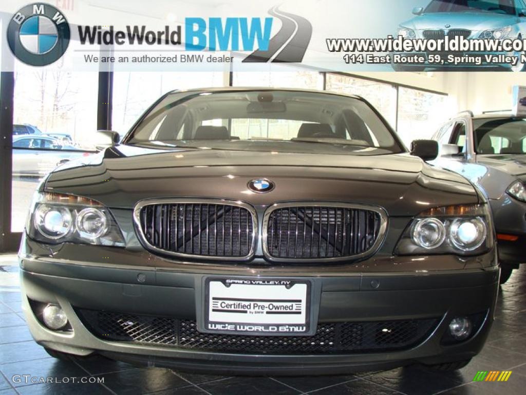2008 7 Series 750i Sedan - Titanium Grey Metallic / Black photo #2