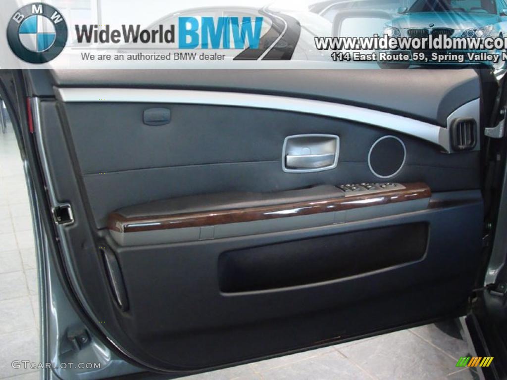 2008 7 Series 750i Sedan - Titanium Grey Metallic / Black photo #7