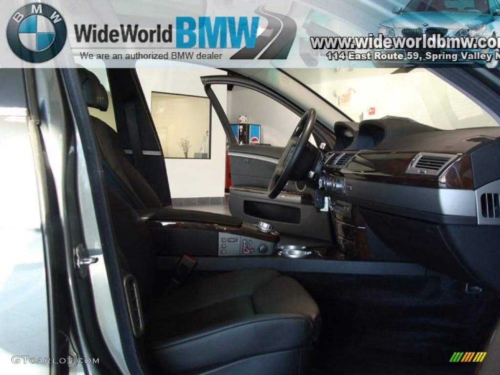 2008 7 Series 750i Sedan - Titanium Grey Metallic / Black photo #9