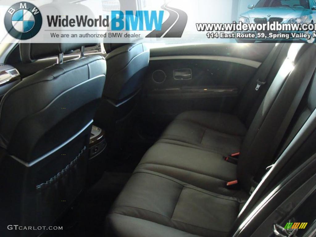 2008 7 Series 750i Sedan - Titanium Grey Metallic / Black photo #10