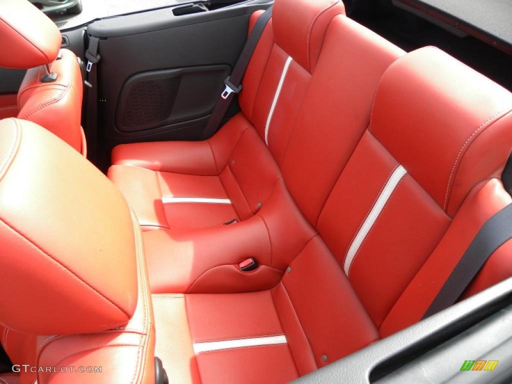 Brick Red Interior 2010 Ford Mustang Gt Premium Convertible