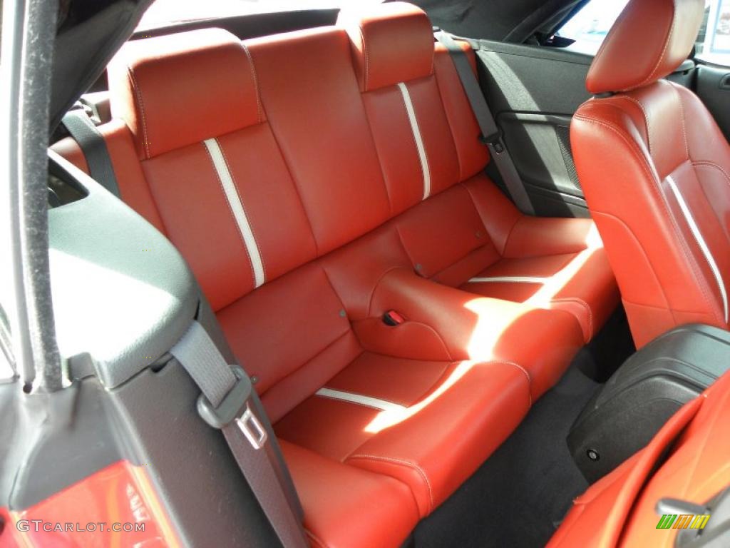 Brick Red Interior 2010 Ford Mustang GT Premium Convertible Photo #46370115