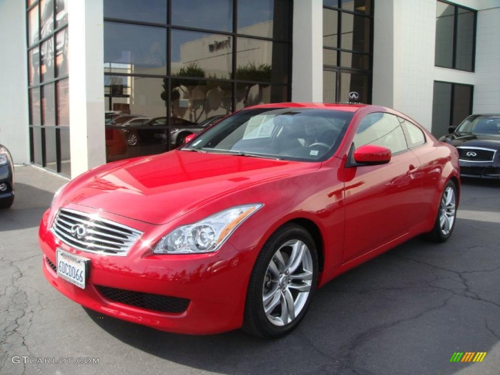 2008 G 37 Journey Coupe - Vibrant Red / Graphite photo #1