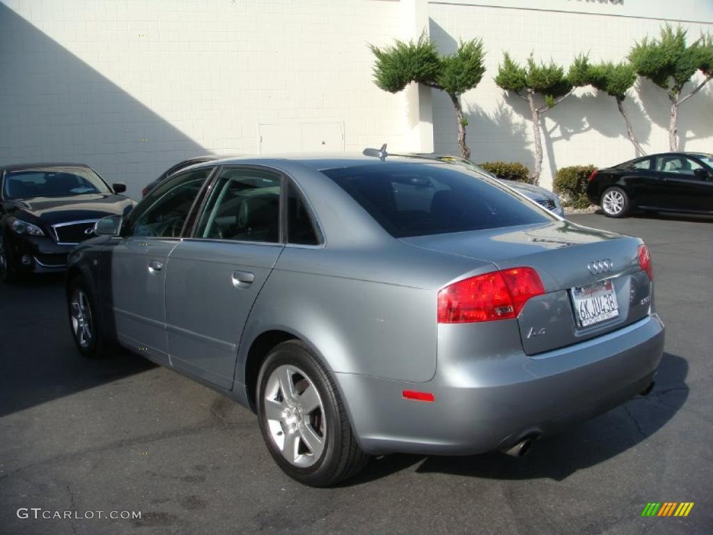 2006 A4 2.0T Sedan - Quartz Gray Metallic / Ebony photo #8