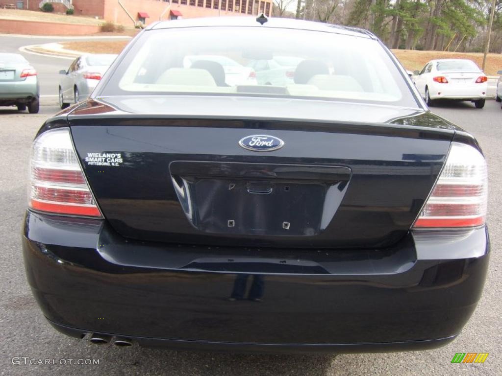 2008 Taurus SEL - Dark Ink Blue Metallic / Camel photo #4