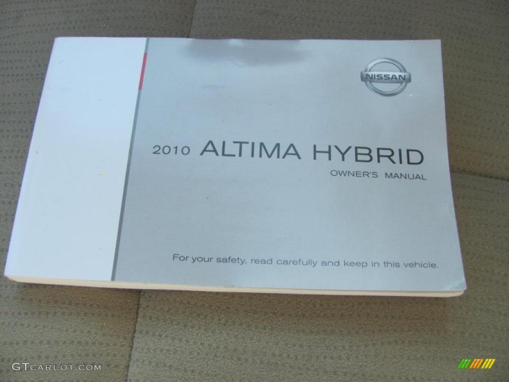 2010 Altima Hybrid - Super Black / Blond photo #4