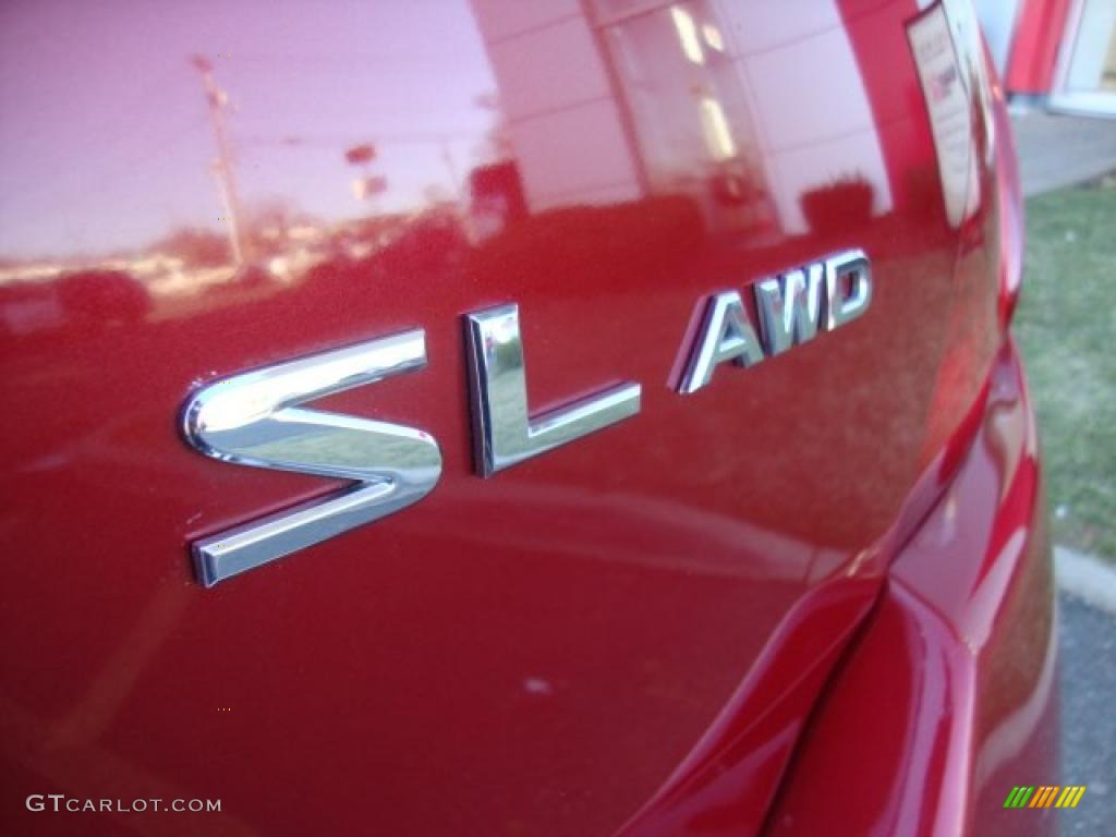 2007 Murano SL AWD - Sunset Red Pearl Metallic / Charcoal photo #7