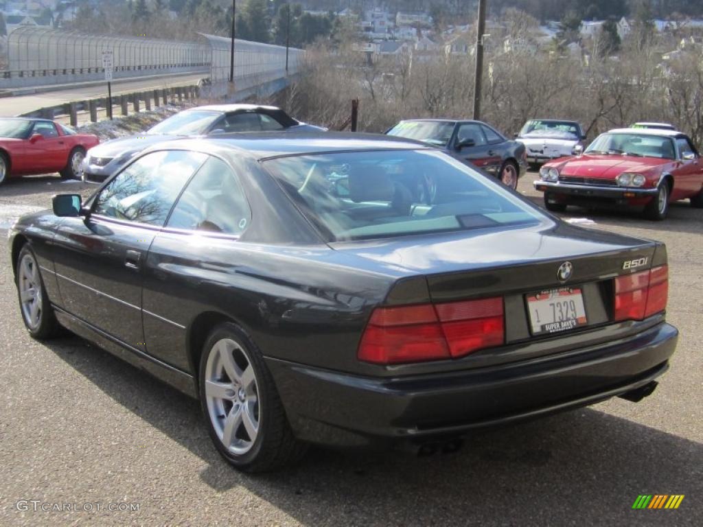 1991 8 Series 850i Coupe - Diamond Black Metallic / Gray photo #10