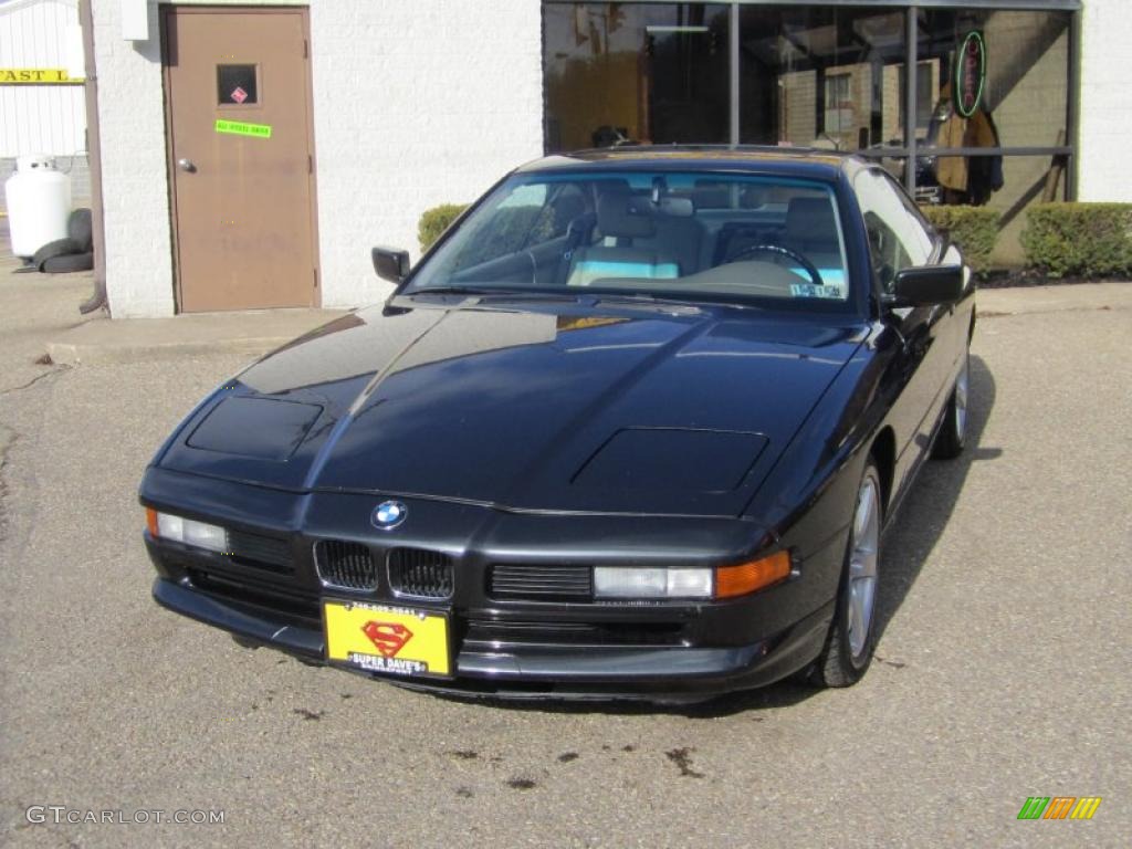 Diamond Black Metallic 1991 BMW 8 Series 850i Coupe Exterior Photo #46373673