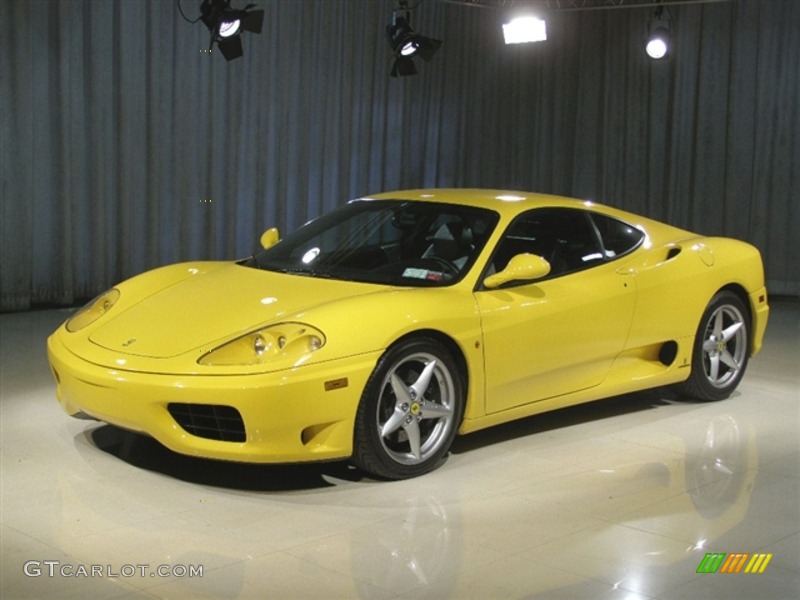 Yellow Ferrari 360