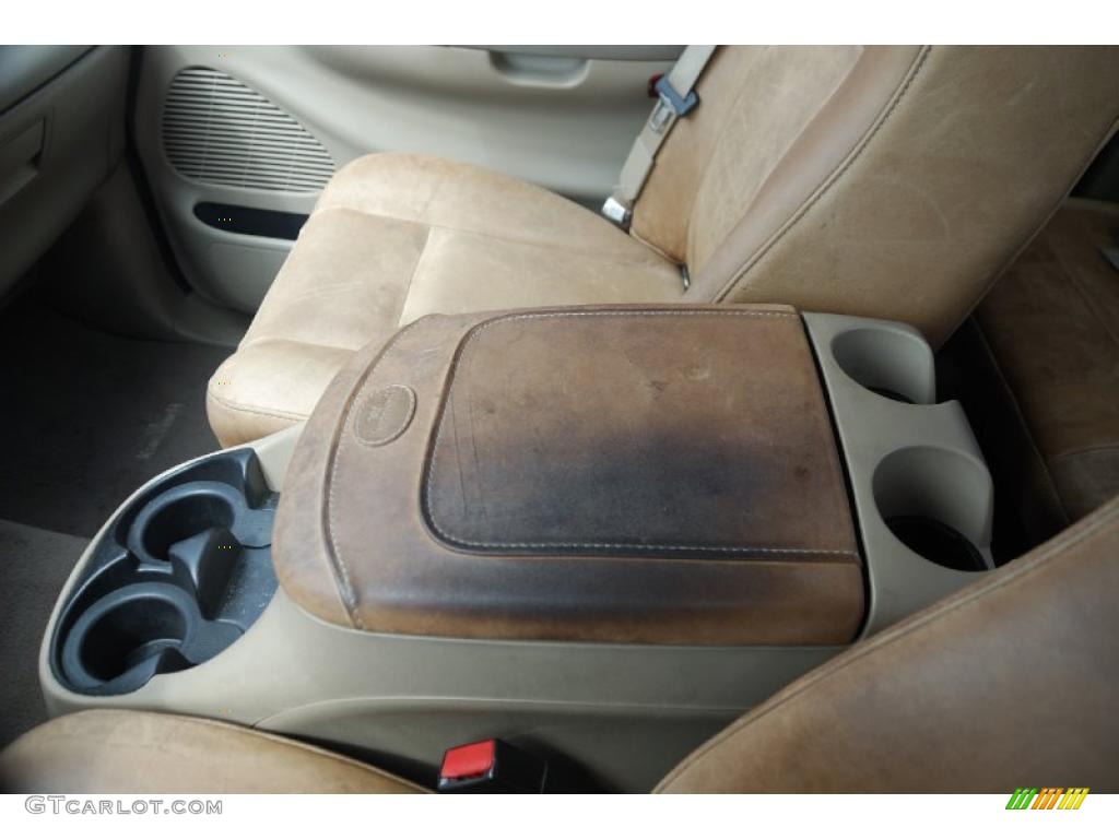 2003 F150 King Ranch SuperCab - Oxford White / Castano Brown Leather photo #15