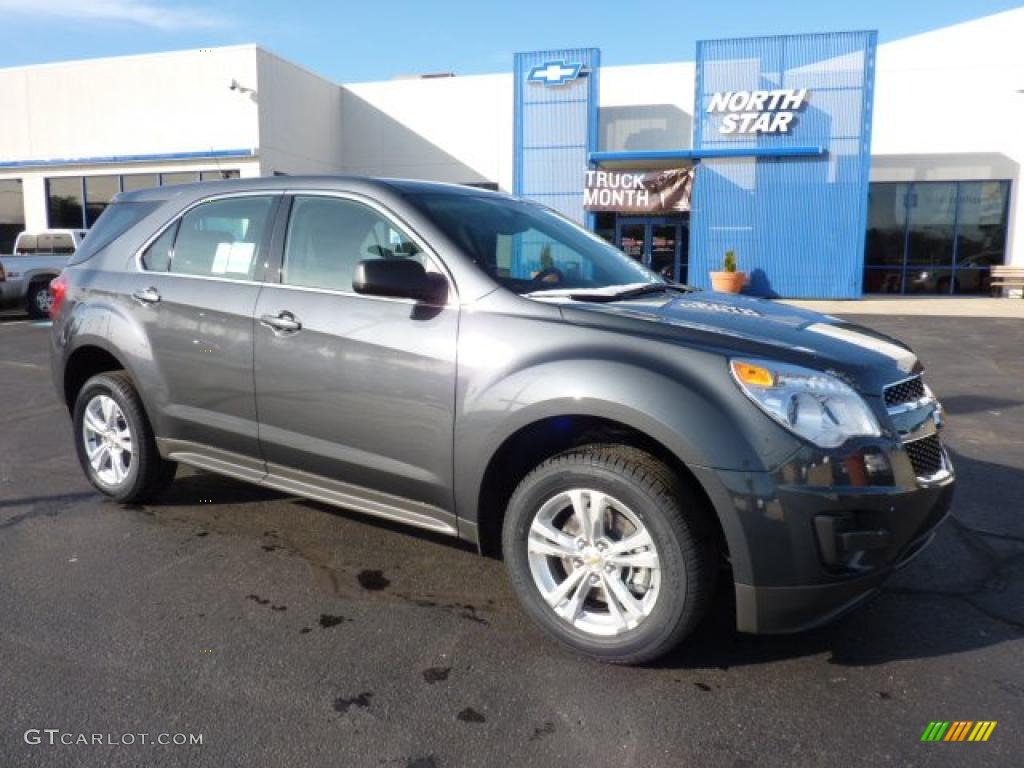 2011 Equinox LS AWD - Cyber Gray Metallic / Light Titanium/Jet Black photo #1