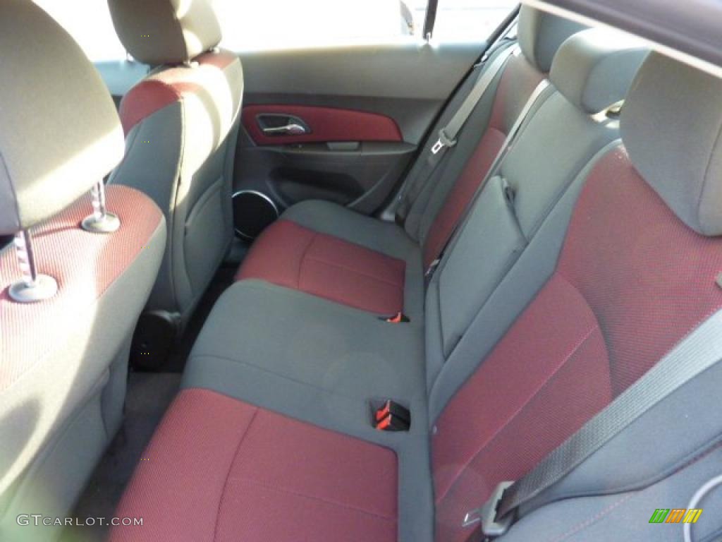 Jet Black/Sport Red Interior 2011 Chevrolet Cruze LT/RS Photo #46378230