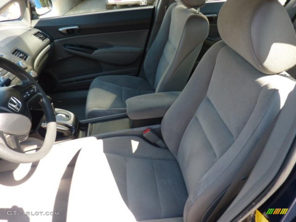 2007 Civic LX Sedan - Royal Blue Pearl / Gray photo #7