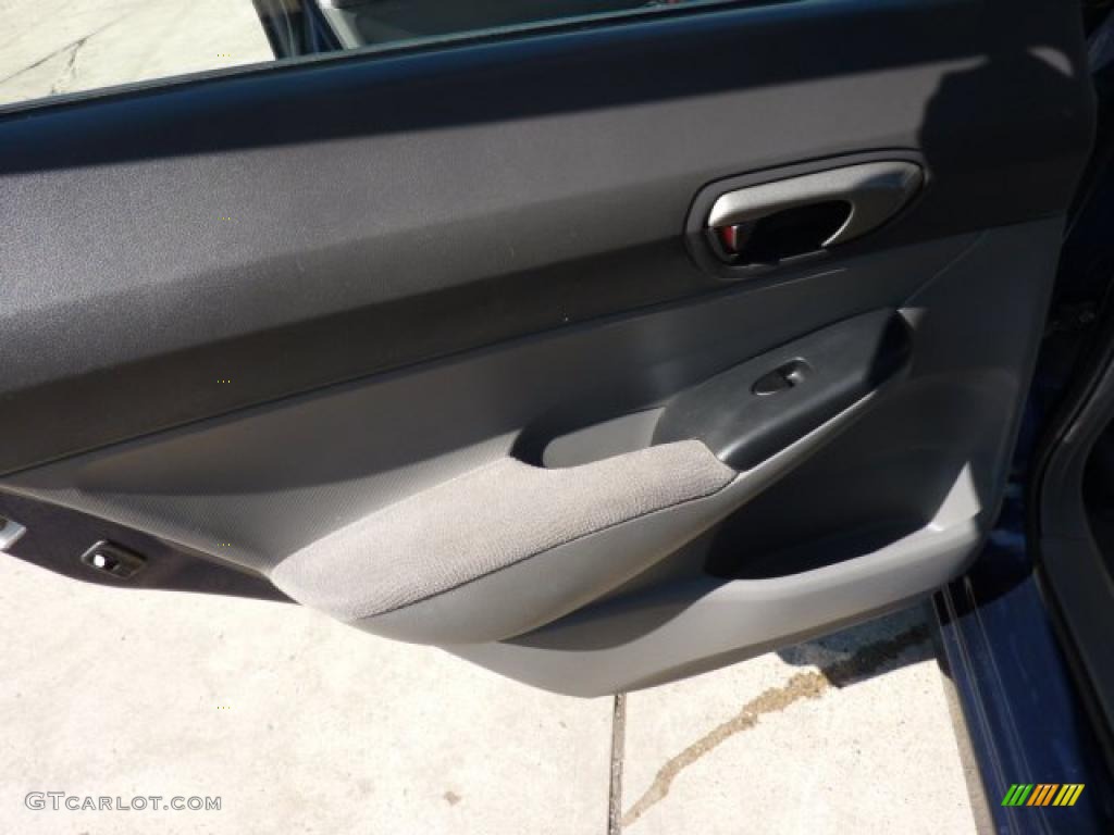 2007 Civic LX Sedan - Royal Blue Pearl / Gray photo #14