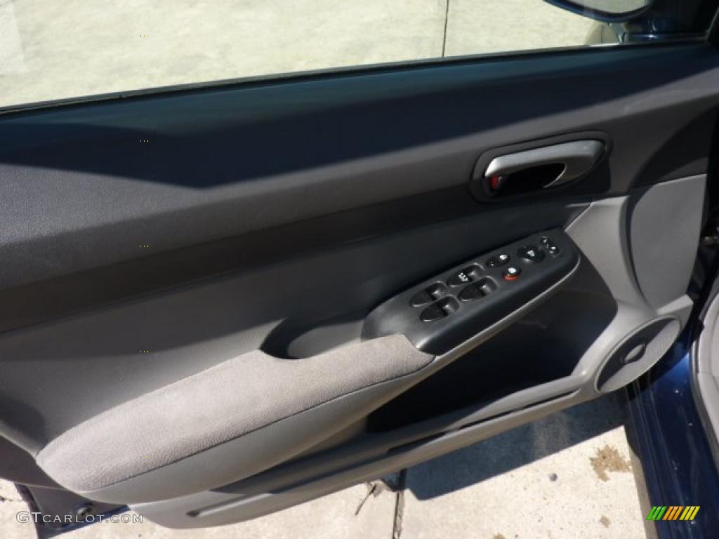 2007 Civic LX Sedan - Royal Blue Pearl / Gray photo #15