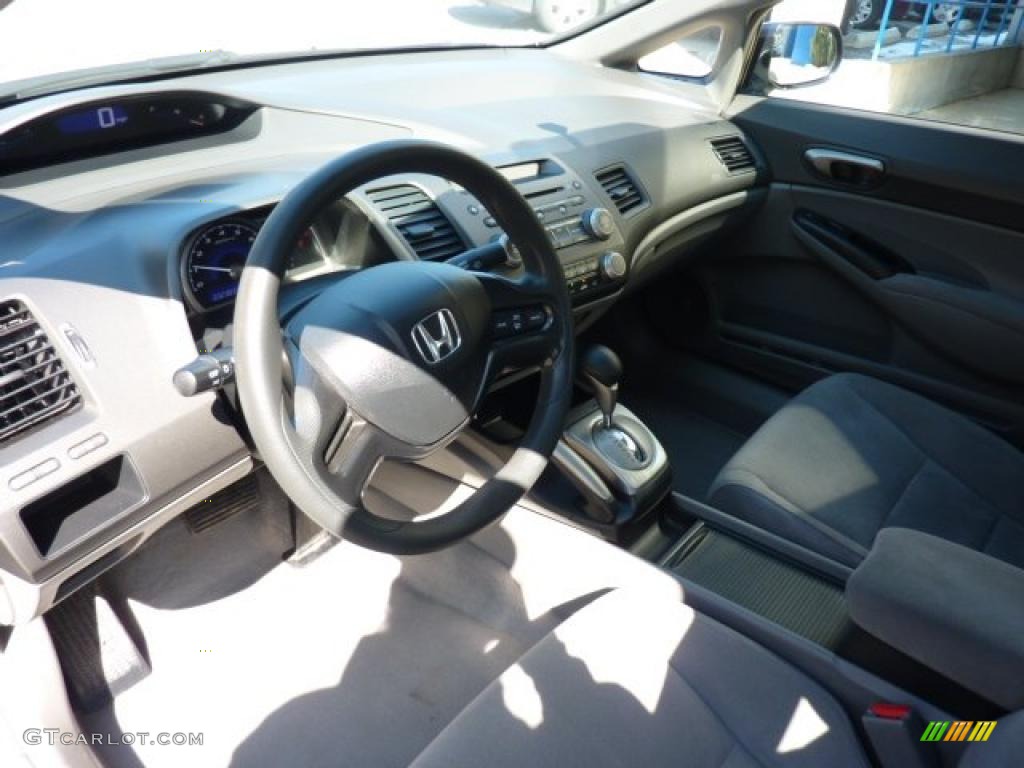 2007 Civic LX Sedan - Royal Blue Pearl / Gray photo #16