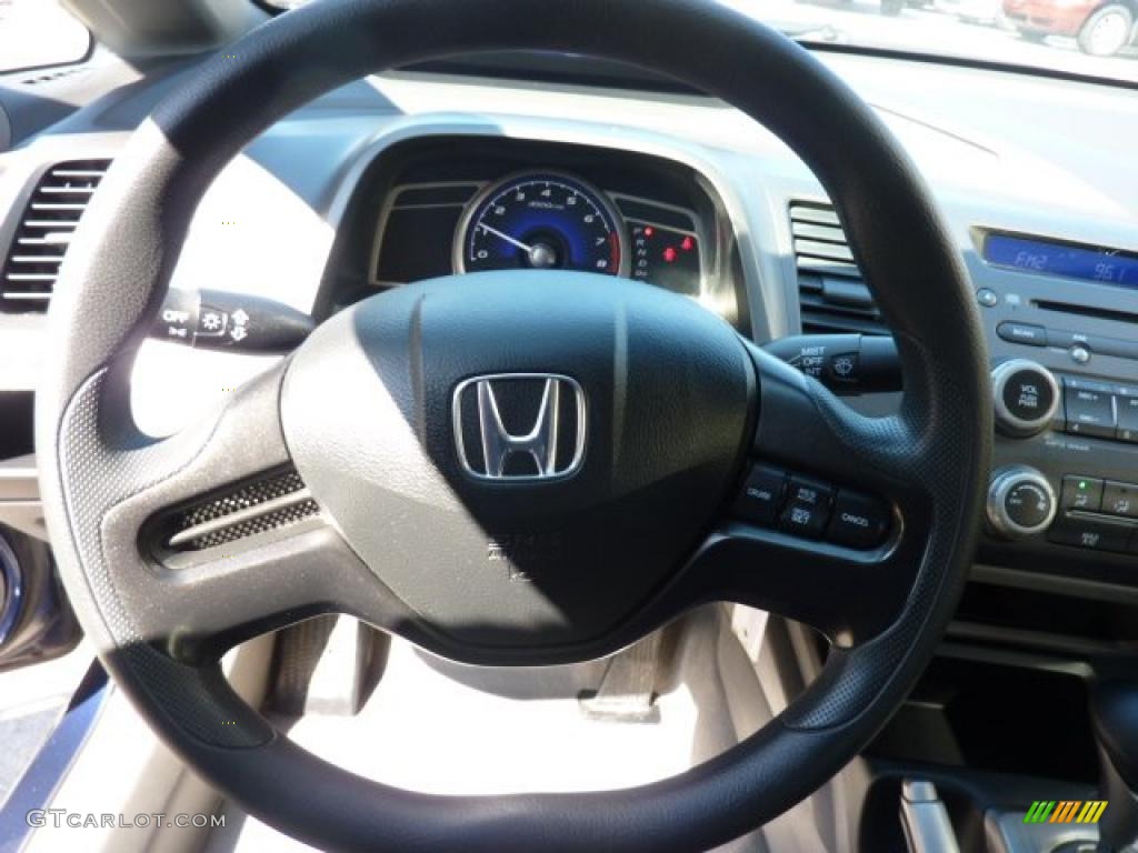 2007 Civic LX Sedan - Royal Blue Pearl / Gray photo #18