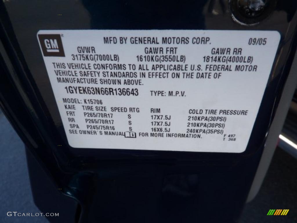 2006 Escalade AWD - Rip Tide Blue / Pewter photo #16
