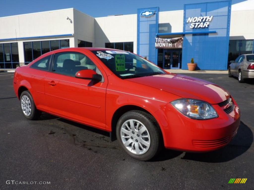 2010 Cobalt LS Coupe - Victory Red / Gray photo #1