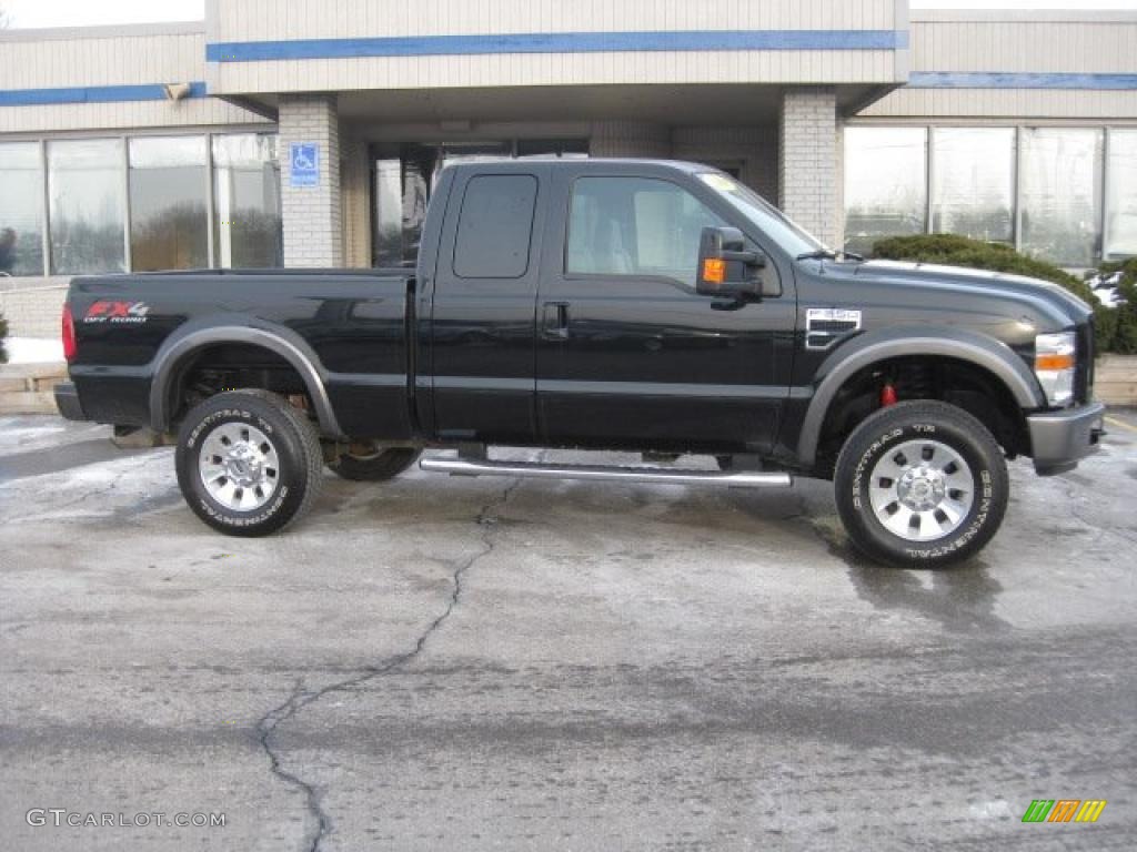 Black 2008 Ford F350 Super Duty FX4 SuperCab 4x4 Exterior Photo #46380861