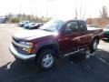 2007 Deep Ruby Red Metallic Chevrolet Colorado LT Extended Cab 4x4  photo #3