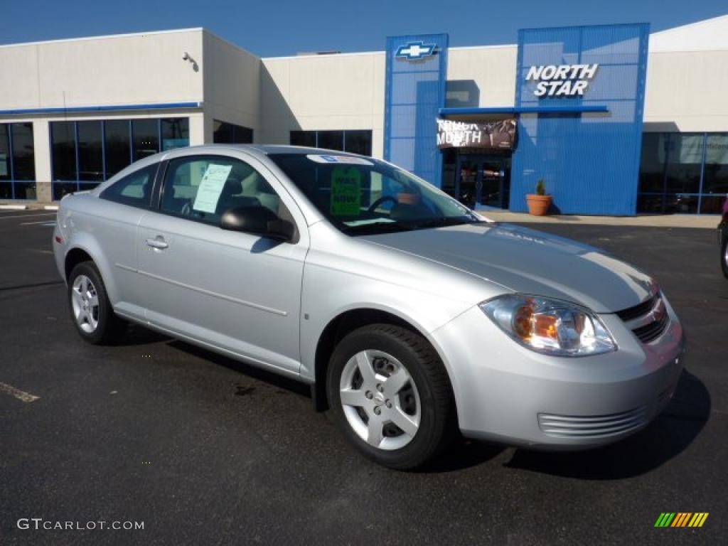 2007 Cobalt LS Coupe - Ultra Silver Metallic / Gray photo #1