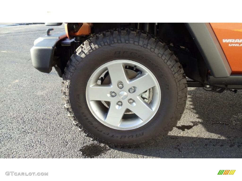2011 Jeep Wrangler Unlimited Rubicon 4x4 Wheel Photo #46381851