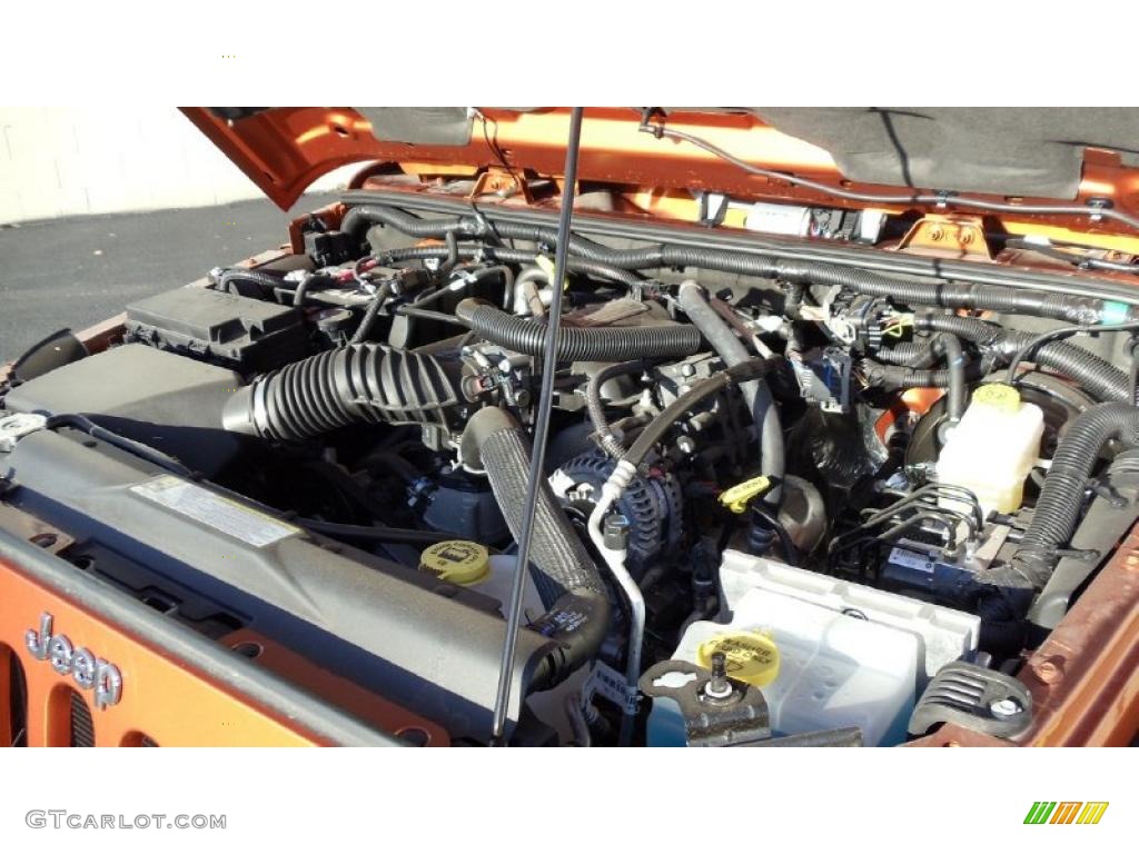 2011 Jeep Wrangler Unlimited Rubicon 4x4 3.8 Liter OHV 12-Valve V6 Engine Photo #46381866