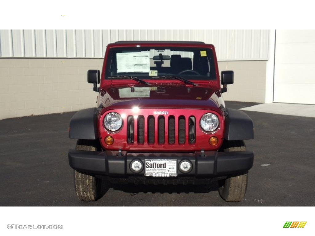 2011 Wrangler Sport 4x4 - Deep Cherry Red Crystal Pearl / Black photo #2