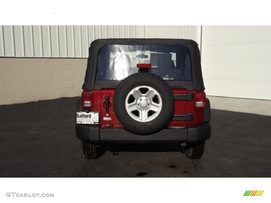 2011 Wrangler Sport 4x4 - Deep Cherry Red Crystal Pearl / Black photo #5