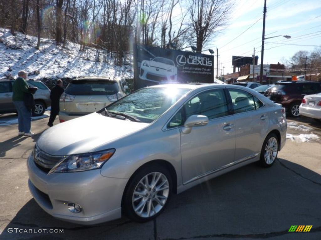 2010 HS 250h Hybrid Premium - Tungsten Silver Pearl / Gray photo #1