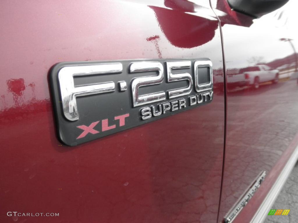 2000 F250 Super Duty XLT Extended Cab 4x4 - Dark Toreador Red Metallic / Medium Graphite photo #5