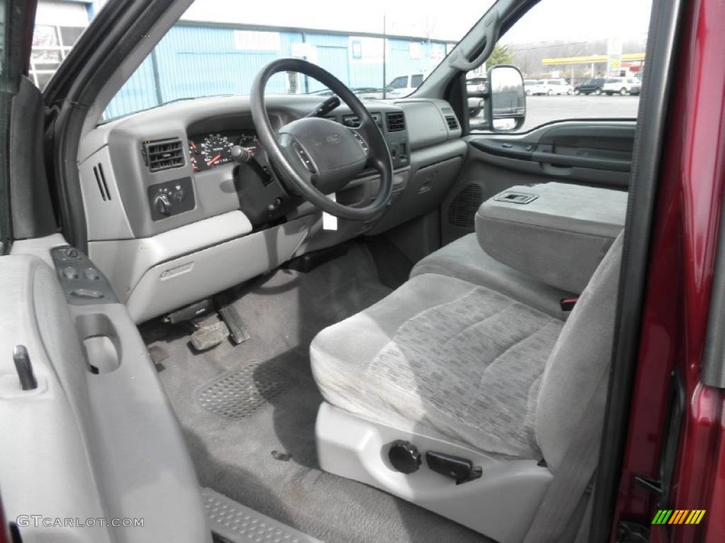 Medium Graphite Interior 2000 Ford F250 Super Duty XLT Extended Cab 4x4 Photo #46383963