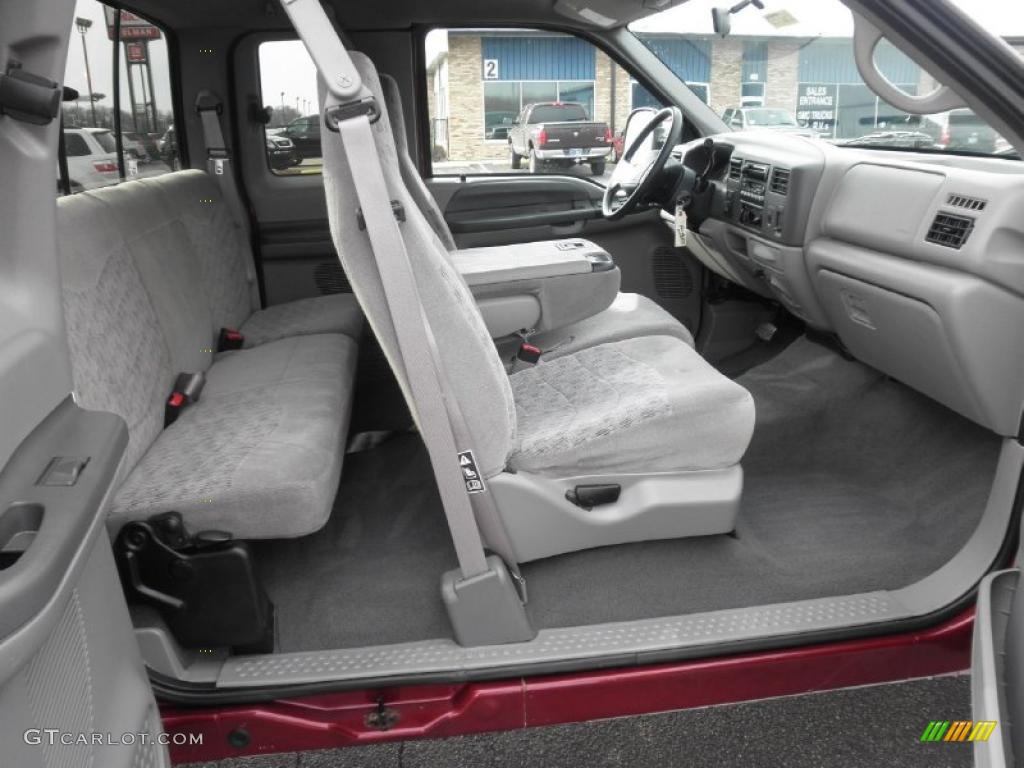 Medium Graphite Interior 2000 Ford F250 Super Duty XLT Extended Cab 4x4 Photo #46384095